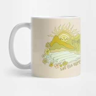 let the earth dance // retro surf art by surfy birdy Mug